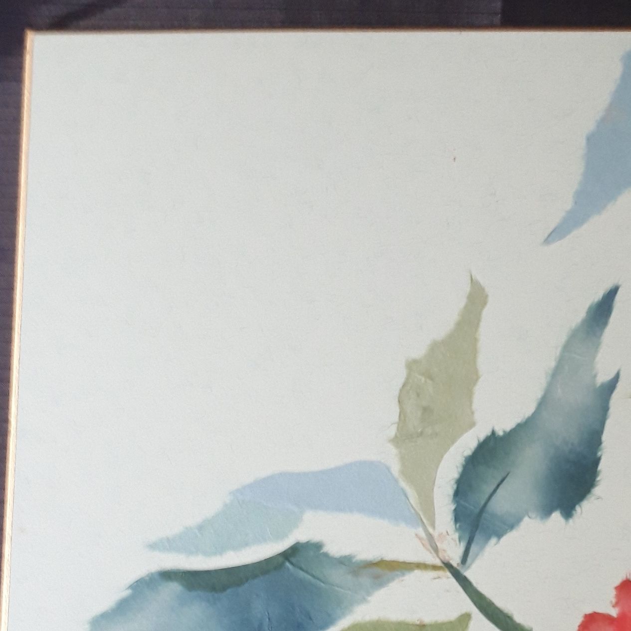 色紙アート ちぎり絵 花 花図 フラワー 美術品 貼り絵