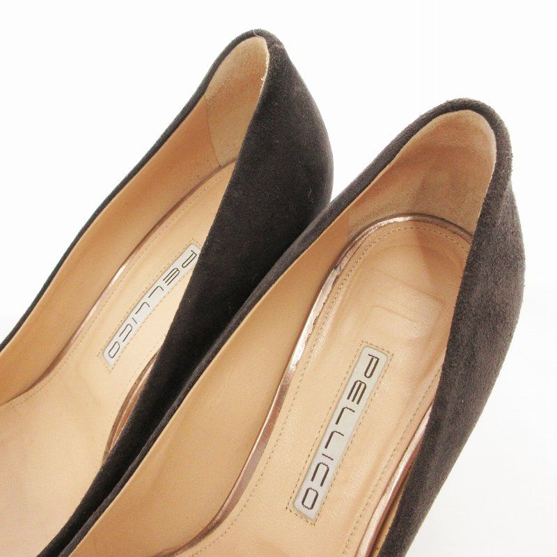 ペリーコ PELLICO TAXI パンプス スエード ハイヒール 37.5