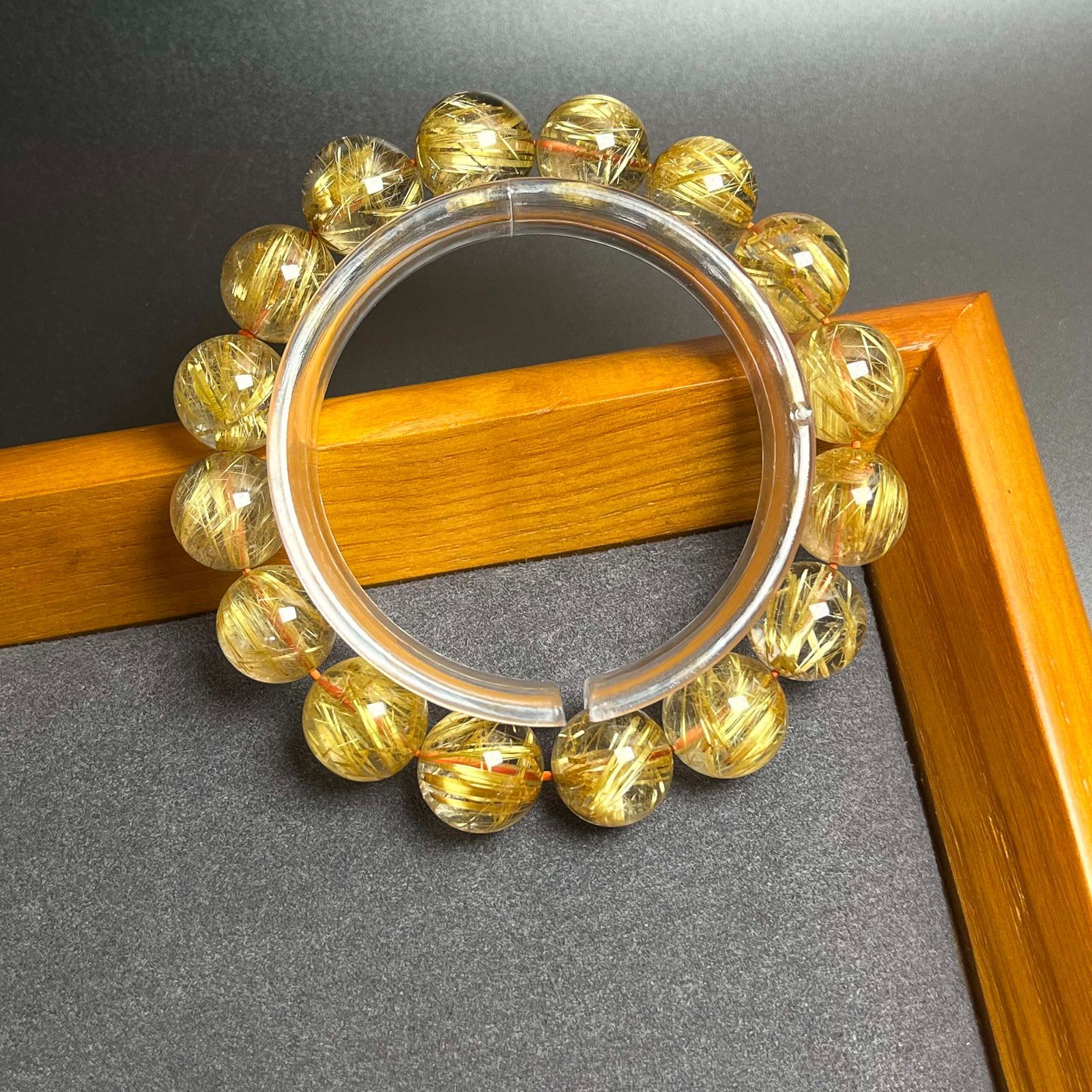 満針ルチルクォーツ ブレスレット