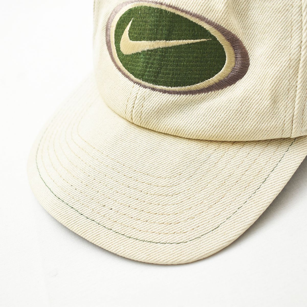 90s ヴィンテージ 銀タグ ナイキ NIKE スウッシュ ロゴ 刺繍 6パネル