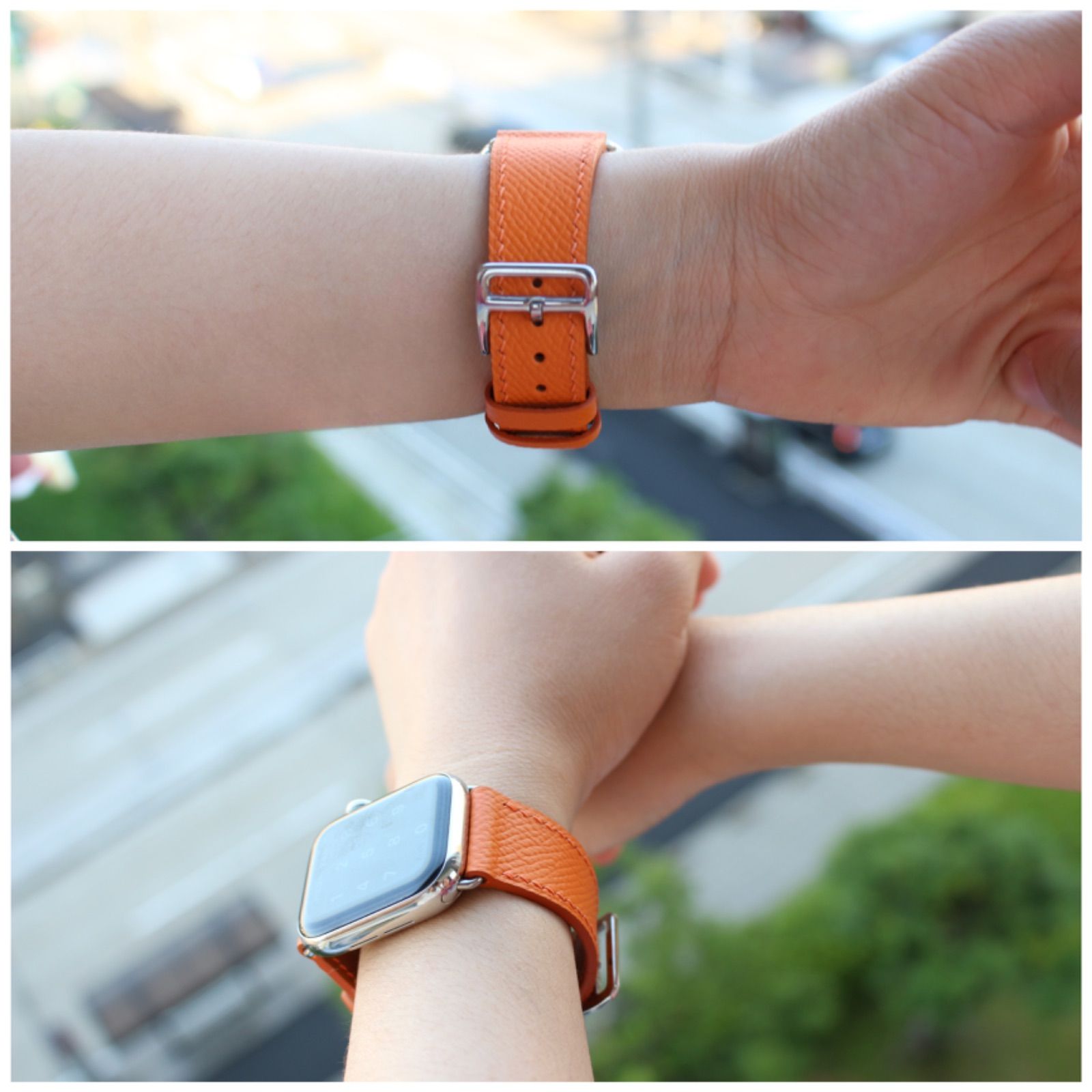 45mm HERMES Applewatch9モデルオレンジ HERMES エルメス Apple Watch  