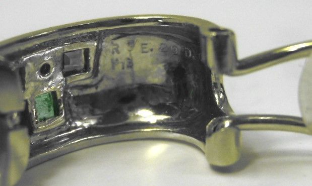 ほぼ未使用K18ピアスイヤリング兼用梨地仕上RSE0.29ctD0.01ct×2