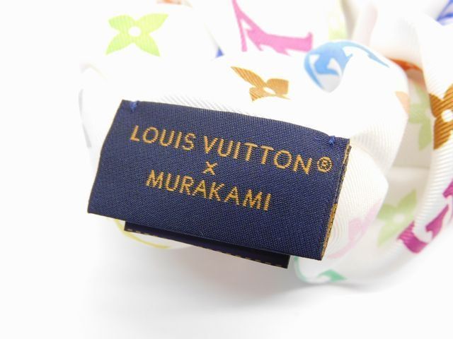新品同様品 ヴィトン □ LV × TM シュシュ・モノグラム マルチカラー