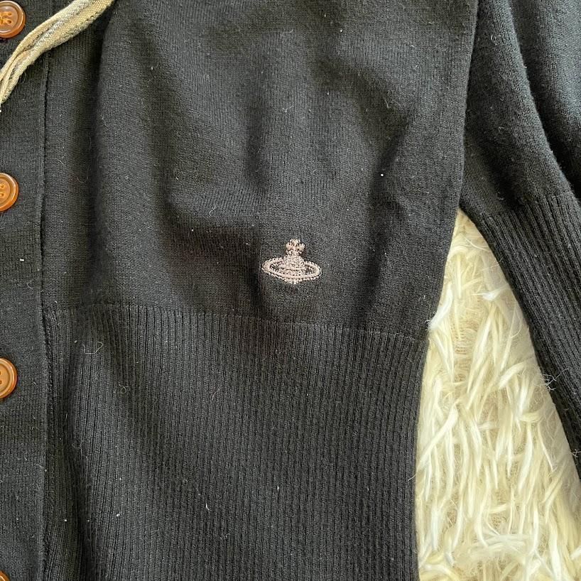 ヴィヴィアンウエストウッド ボウタイ カーディガン オーブ刺繍