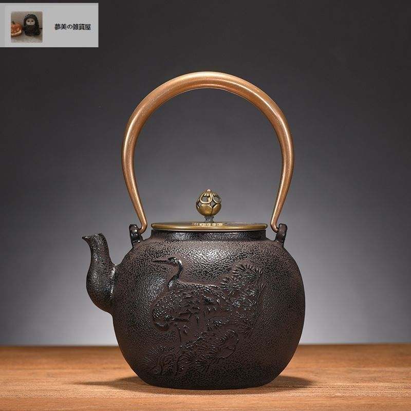 新品・未使用】老鉄瓶 壺 鉄やかん 1300ml 道具 職人手作り 鉄