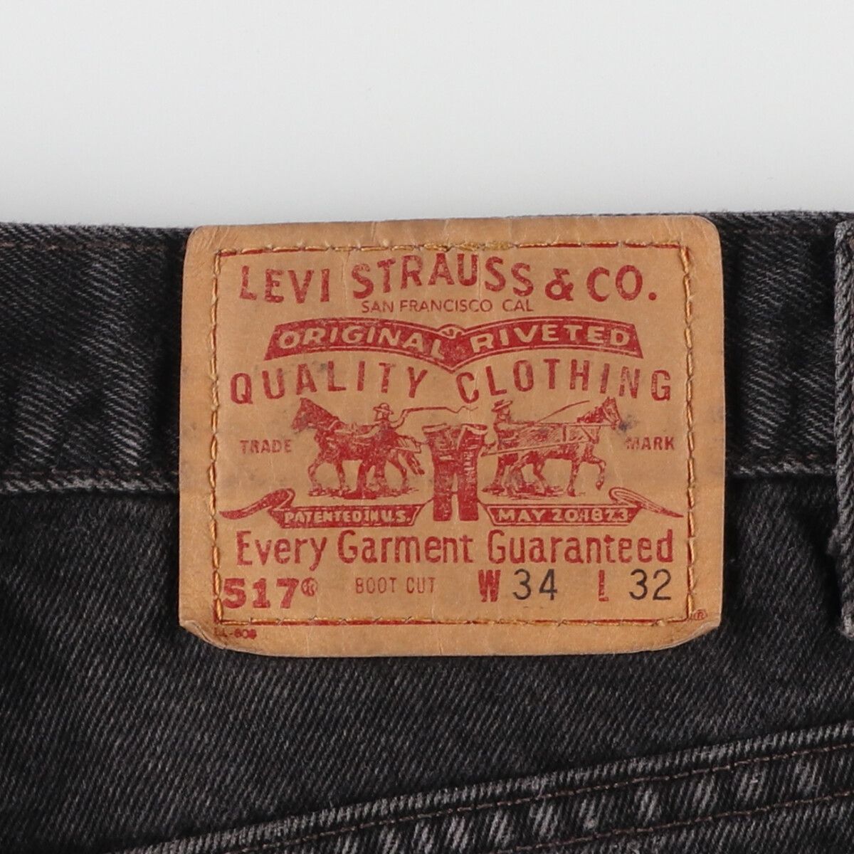 古着 90年代 リーバイス Levi's 517-0260 後染め ブラックデニム