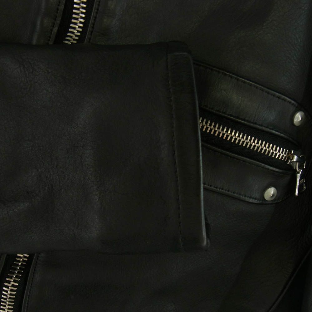 シングルライダースジャケット ブラック系