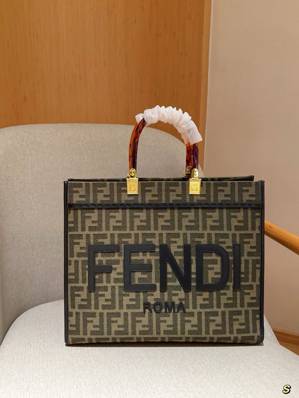 FENDI Sunshine手提げショルダーバッグ