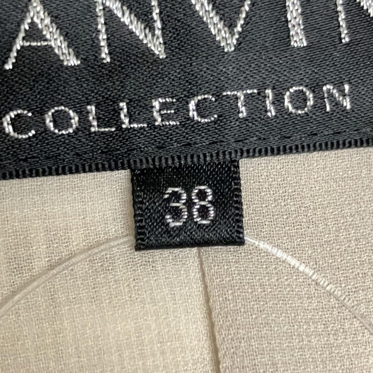 K346/LANVIN COLLECTION ツイード スーツ 38 ベージュ LANVIN COLLECTION(ランバンコレクション) ジャケット サイズ38