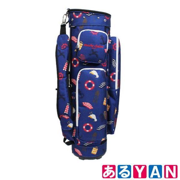新品‼️マリクレールキャディバッグ　ネイビー YAN] 未使用品 マリクレール ゴルフ キャディ バッグ ケース