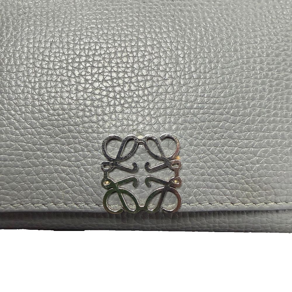 LOEWE (ロエベ) アナグラム ロゴプレート レザー コンパクトウォレット  