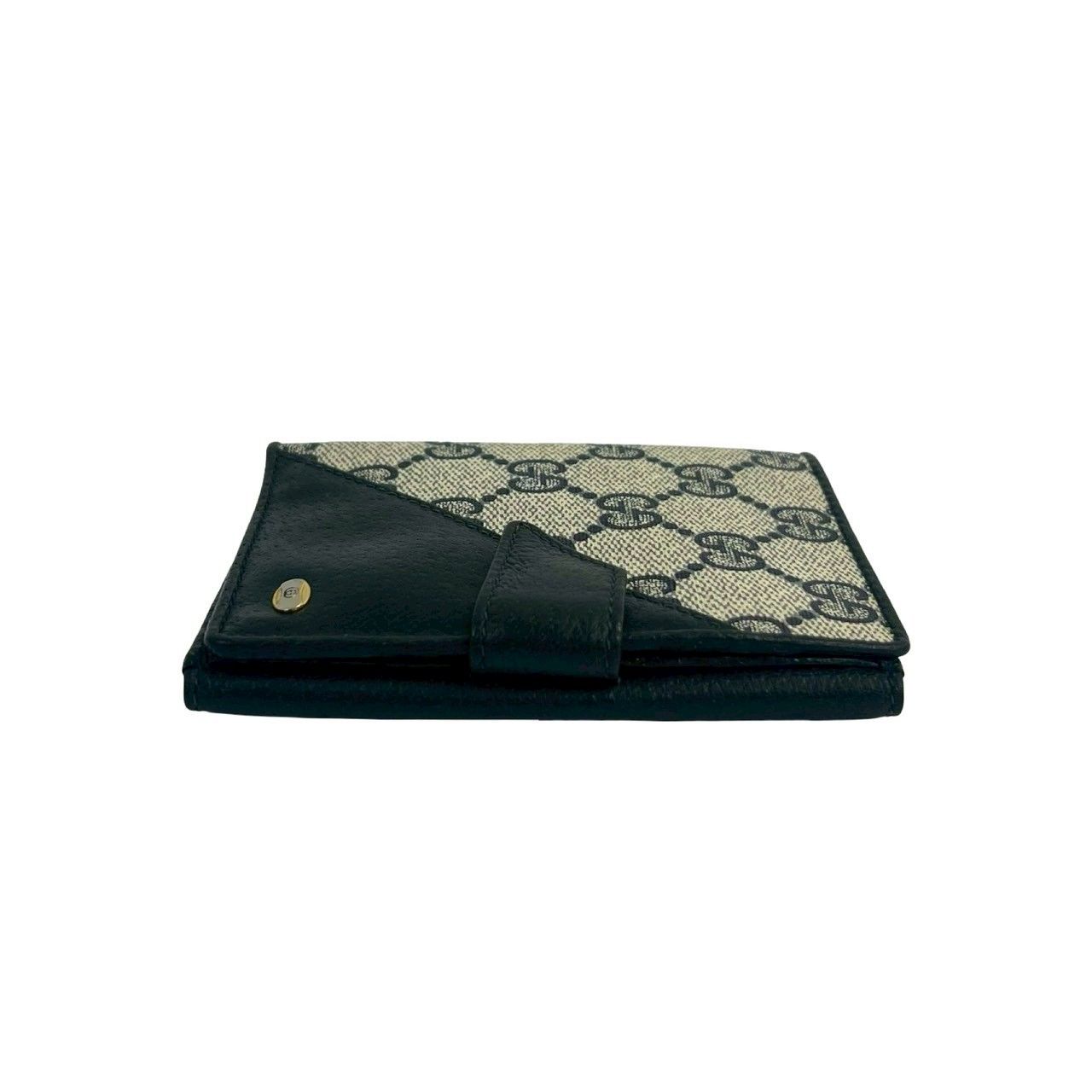 未使用保管品 GUCCI グッチ オールドグッチ GG ロゴ 柄 金具 レザー 本