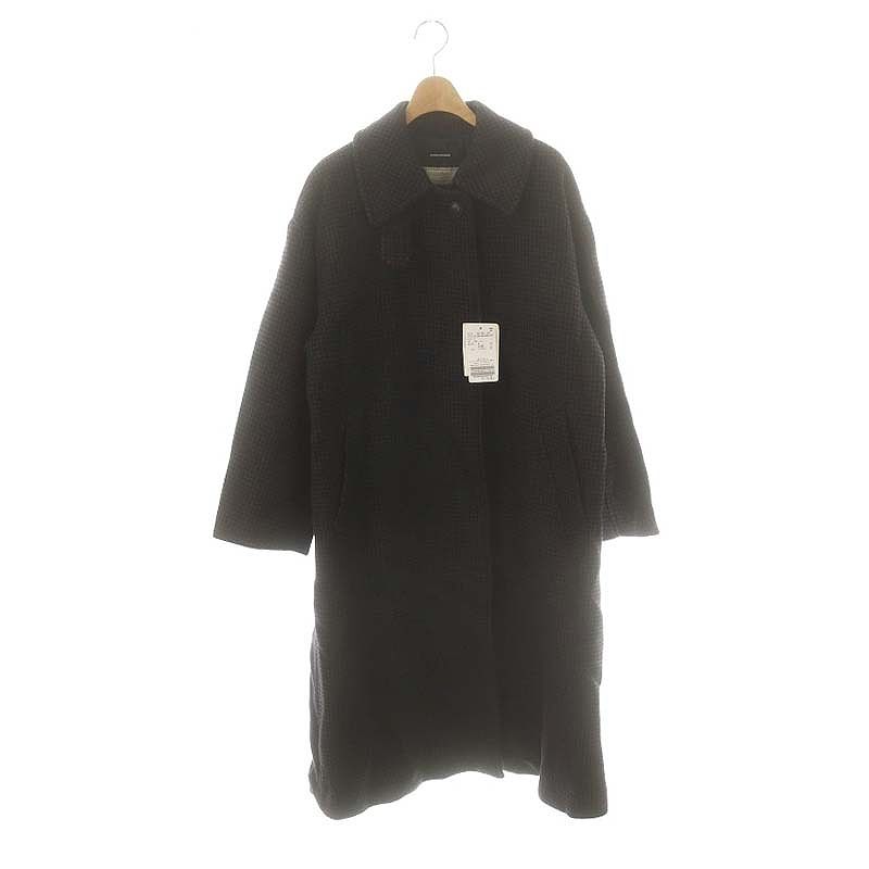 ジャーナルスタンダード JOURNAL STANDARD 23AW MANTECO ハウンドトゥースコート アウター ロング チェック F ネイビー ブラウン ブラック |DO OS