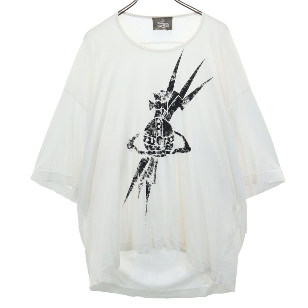 ヴィヴィアンウエストウッドマン 日本製 半袖 ビック Tシャツ F 白 
