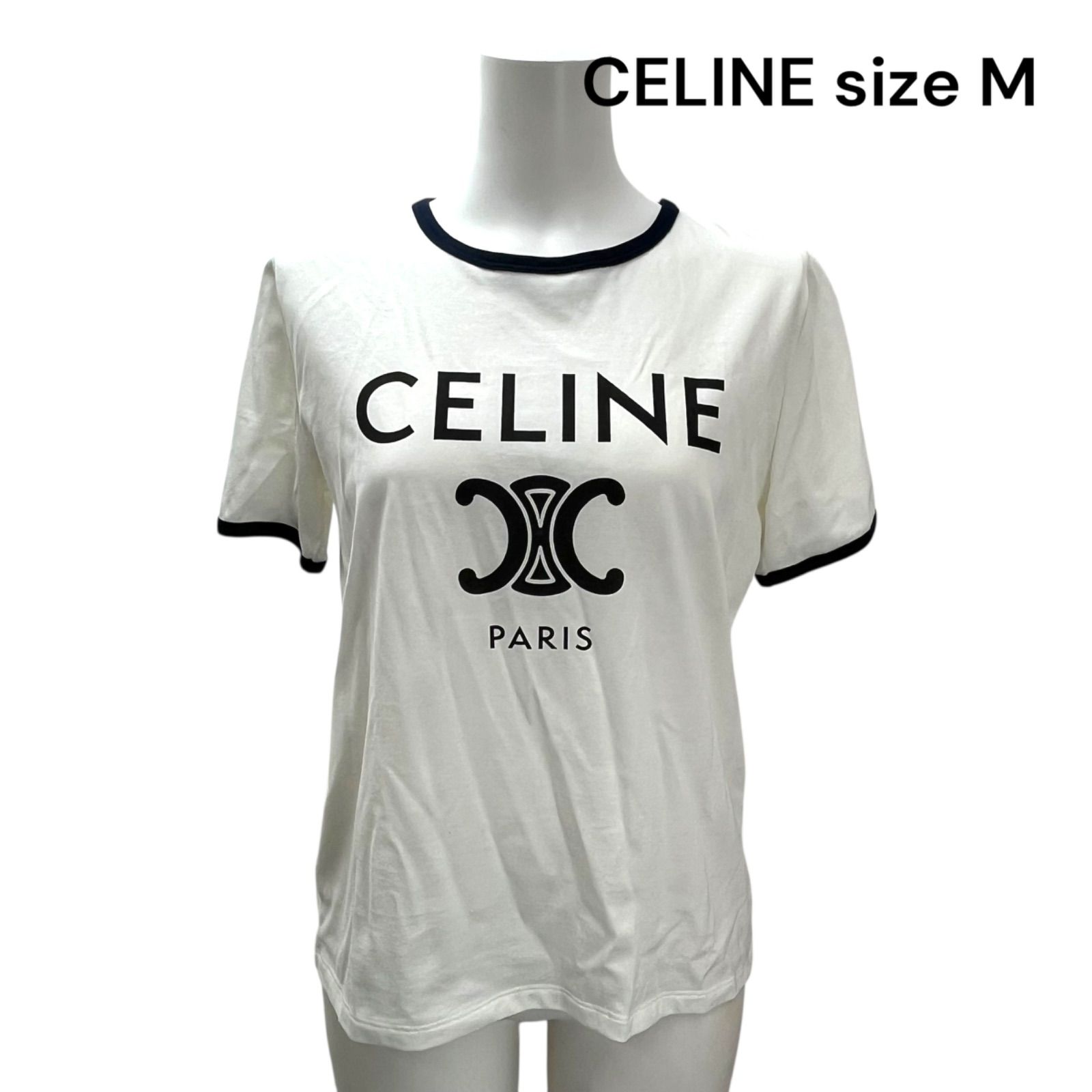 追跡付き発送【CELINE】大人気♪ CELINE ロゴTシャツ (CELINE/T