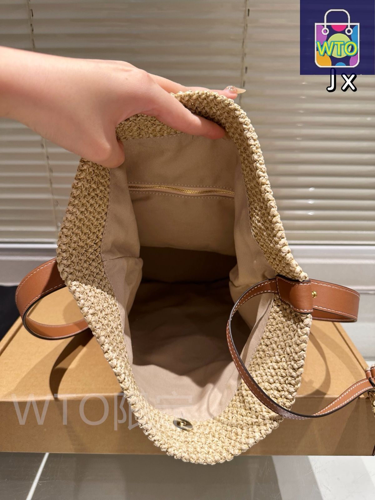 【新品未使用】Lauren Ralph Lauren ラフィアバッグ ポロ ラルフローレン POLO RALPH LAUREN ラフィア ショルダー