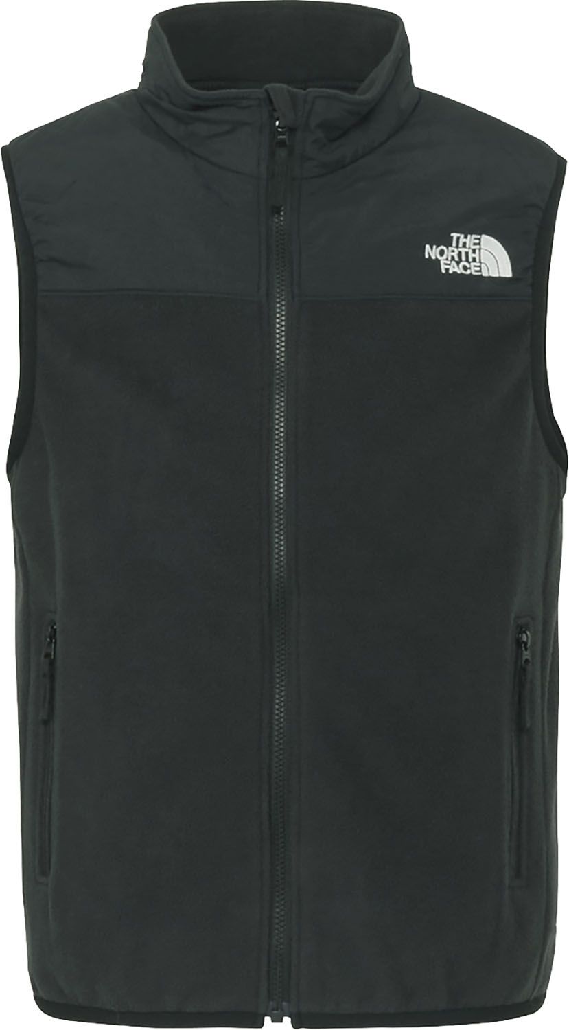 ザ ノース フェイス THE NORTH FACE アウトドア キッズ ジップインマウンテンバーサマイクロベスト 子供 ジュニア フリース アウター 上着 チョッキ ノースリーブ 軽量 保温 キャンプ 親子コーデ 普段着 NAJ72504 K ブラック