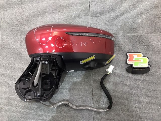 ノート/E12/HE12/NE12/SNE12 後期 純正 左ドアミラー 12線 ウインカーカメラ付 MURAKAMI G579 (ウィンカー部分) G531 96302-5WJ3A (119601)