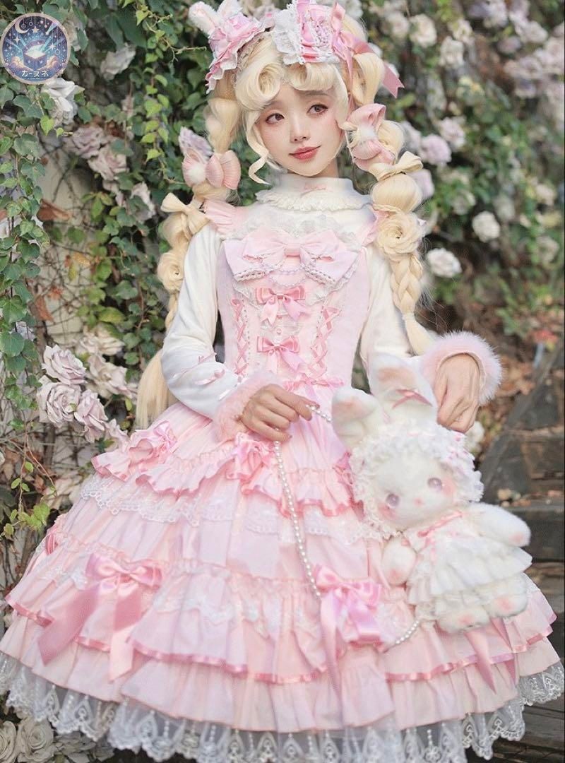♥ フリルたっぷりロリータワンピース お出かけや女子会コーデに最適