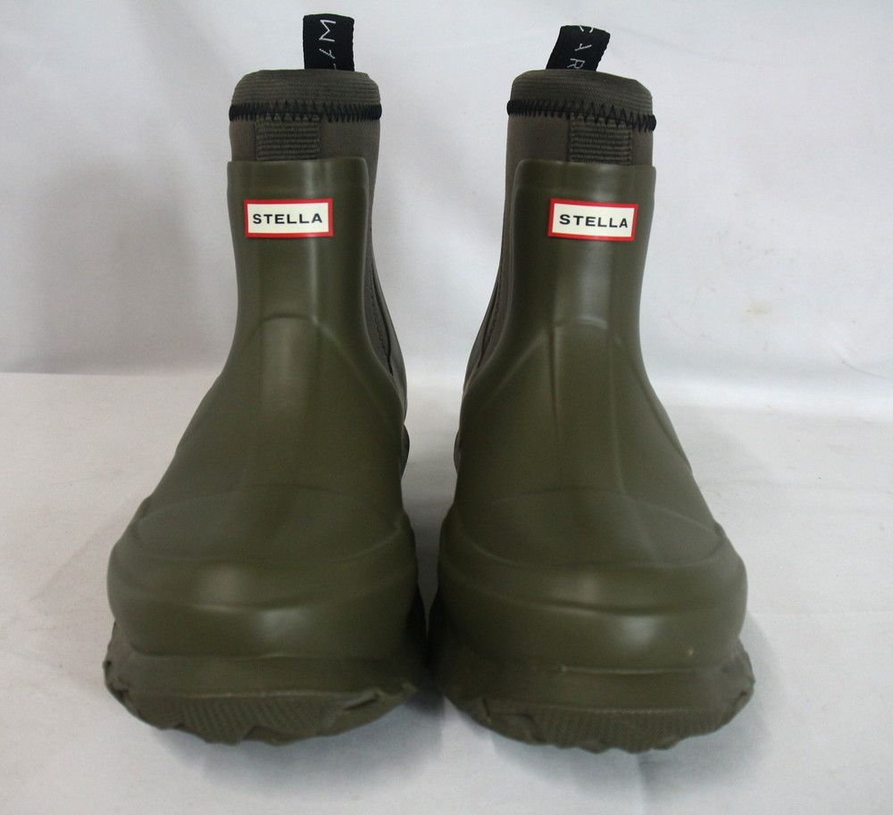 ◇HUNTER STELLAMCCARTNEY コラボ レインブーツ オリーブ UK5 24