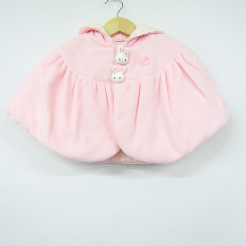 メゾピアノ ポンチョ コート アウター 中綿入り ベビー 女の子用 F 