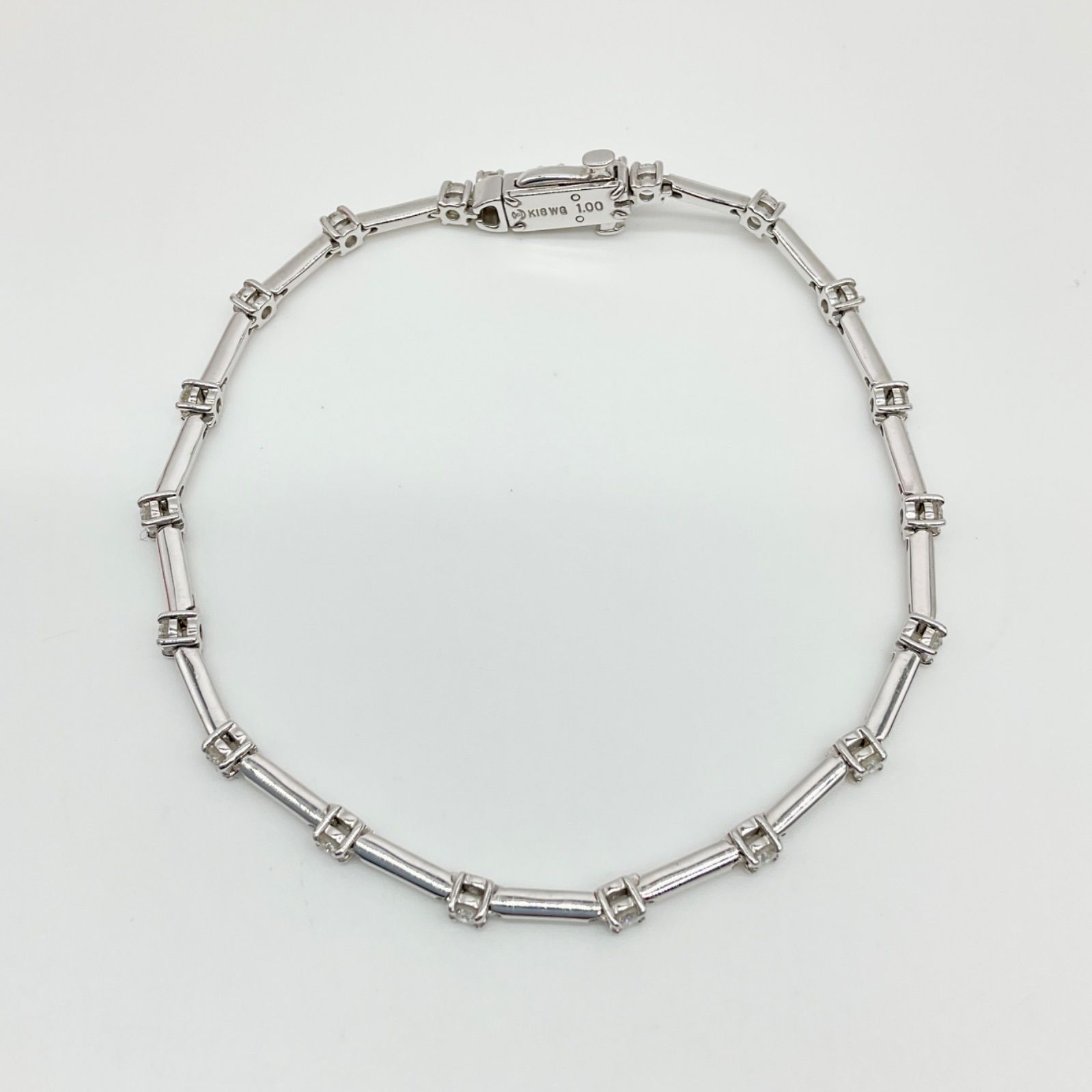 TASAKI タサキ ブレスレット ダイヤモンド 1.00ct K18WG 18金 TASAKI タサキ ブレスレット ダイヤモンド 1.00ct K18WG 18金