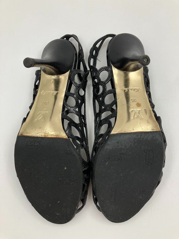 ルイヴィトン LOUIS VUITTON サンダル 35 - エナメル（レザー