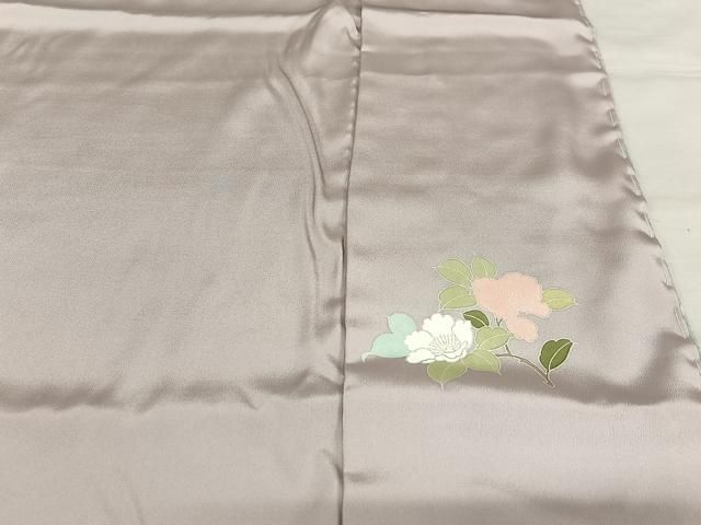 平和屋着物○訪問着 友禅 枝花文 暈し染め 丹後ちりめん 仮絵羽 正絹