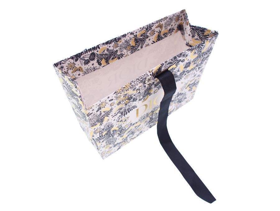国内正規品　ディオール ショッパー　紙袋　リポン付き　100枚 Dior - 《美品》Dior ディオール ショッパー 紙袋 リボン付き