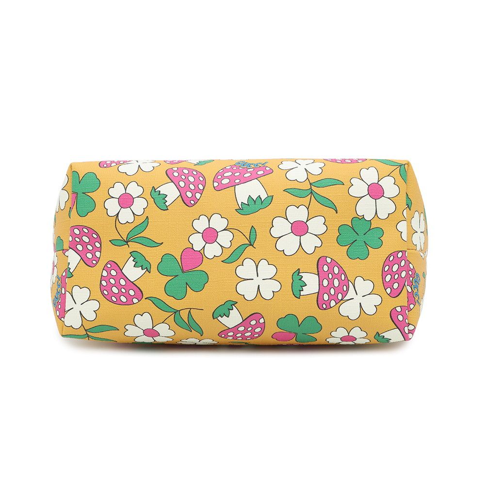美品 グッチ GUCCI バッグ トートバッグ 花柄キノコ柄 型番410812 グッチ トートバッグ チルドレンズ キノコ柄 花柄 プリント 410812