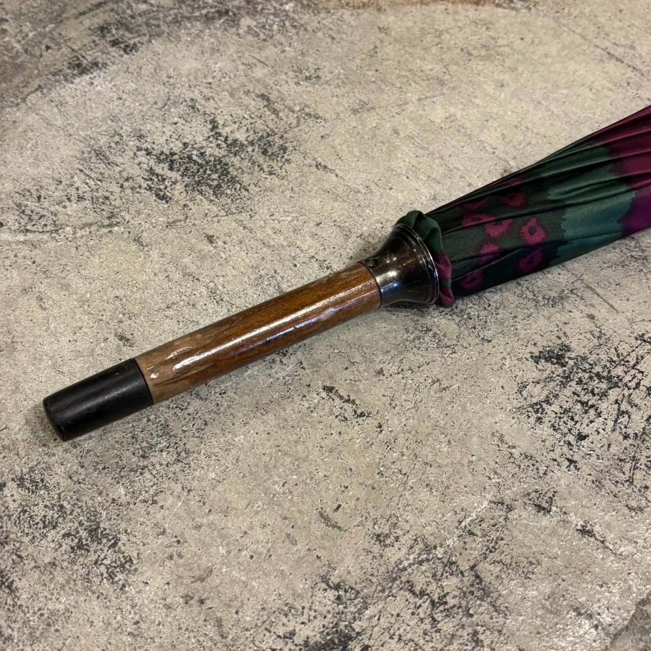 GIANNI VERSACE ジャンニ・ヴェルサーチ 傘 グリーン×ピンク 雨具 長傘