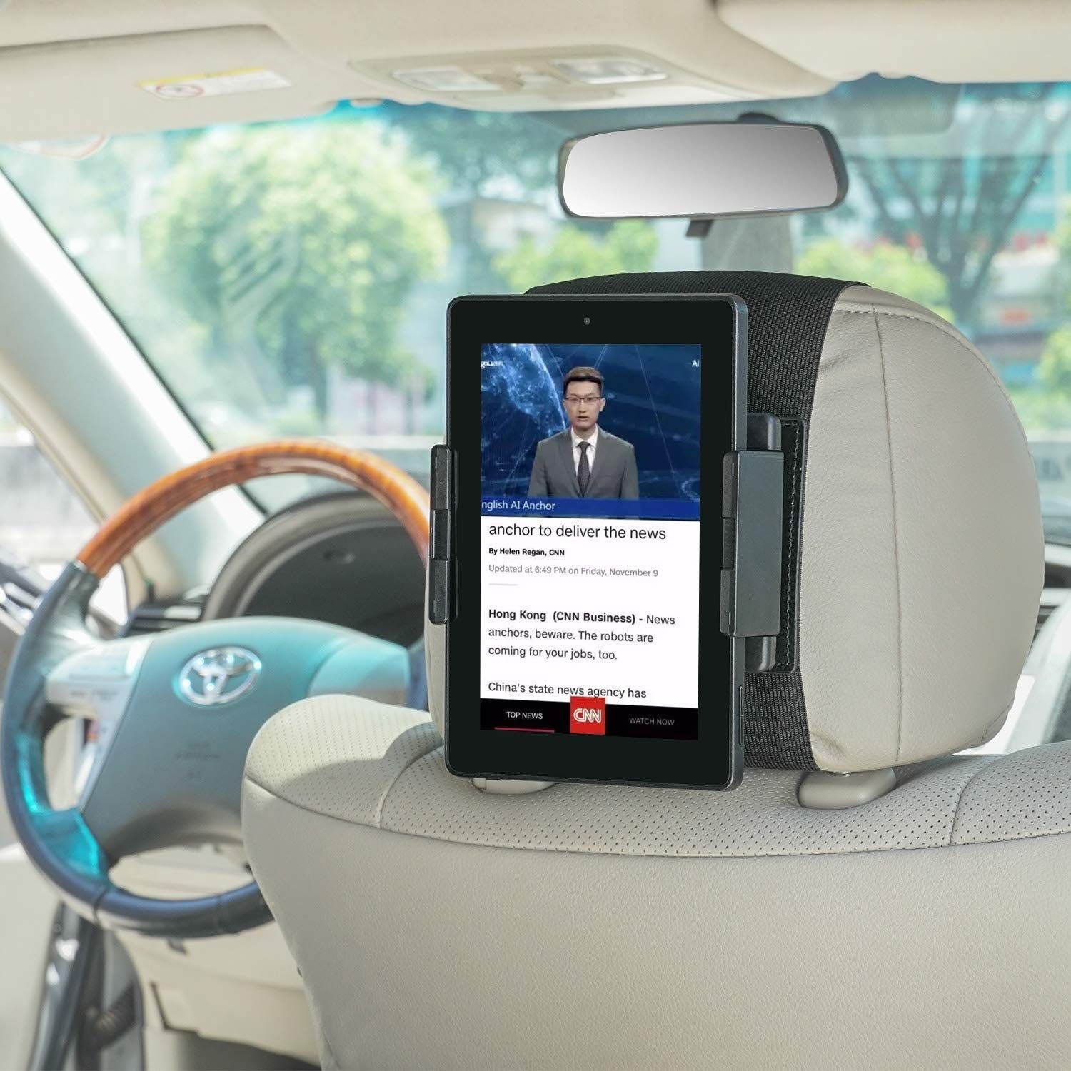 メルカリshops Tfy 車載ホルダー 回転式車載ヘッドレストマウントホルダー やタブレット用 5