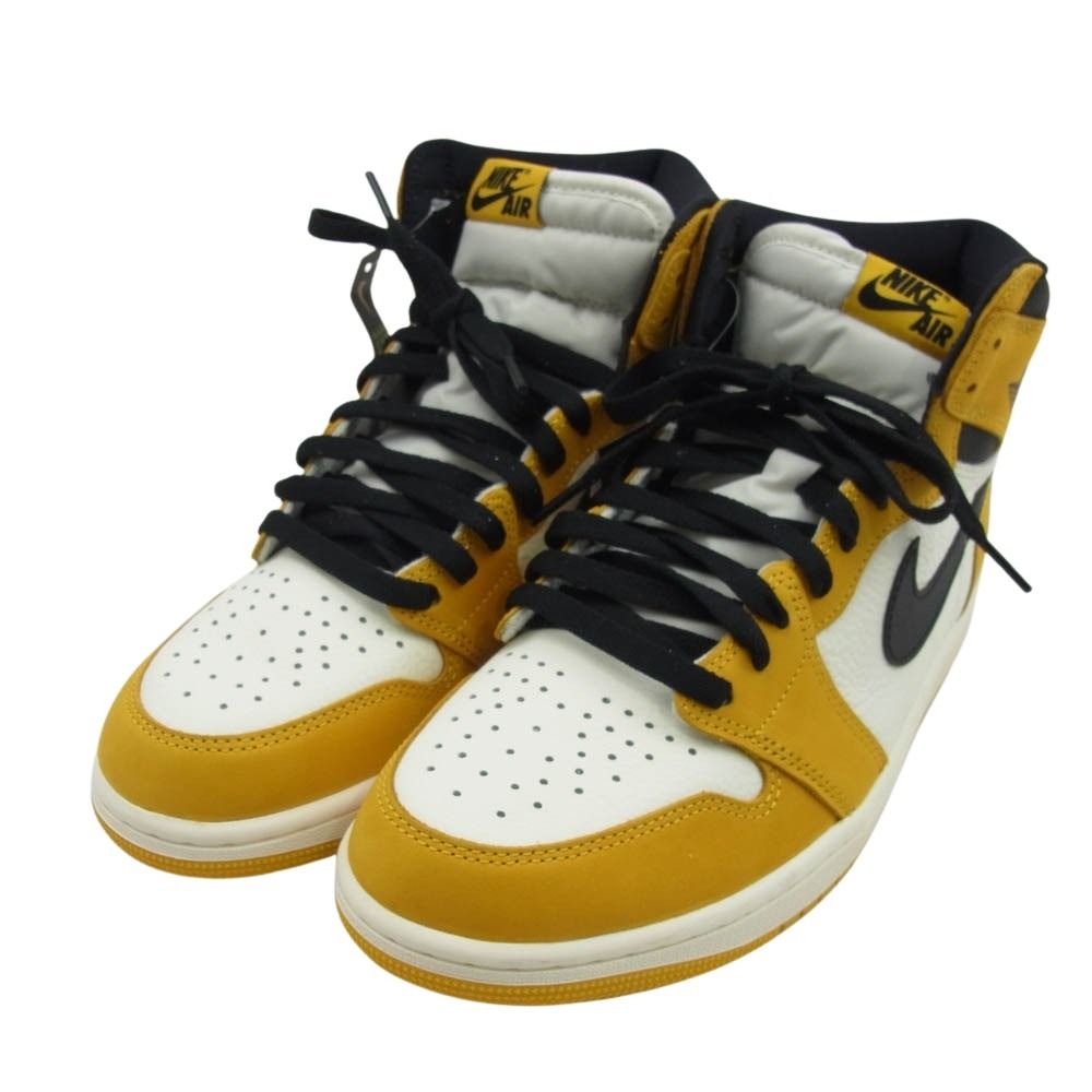 ナイキ エアジョーダン　スニーカー 楽天市場】NIKE AIR JORDAN 1 RETRO HIGH OG YELLOW OCHRE/BLACK