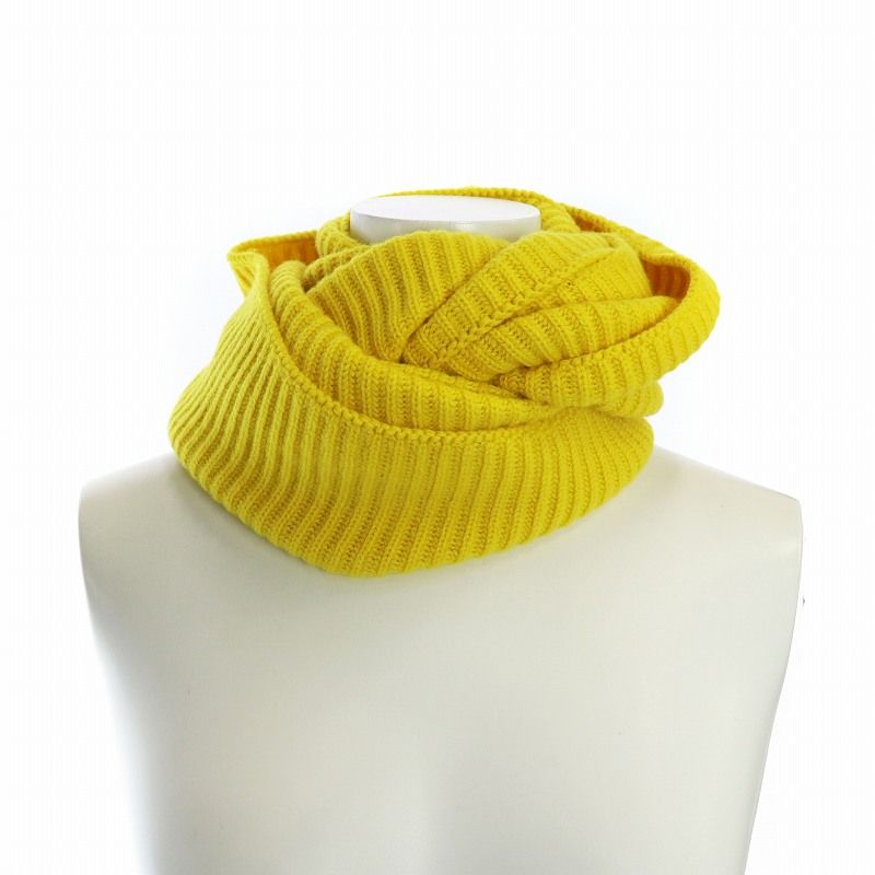 HERMES エルメス カシミヤ100％ マフラー イエロー エルメス HERMES