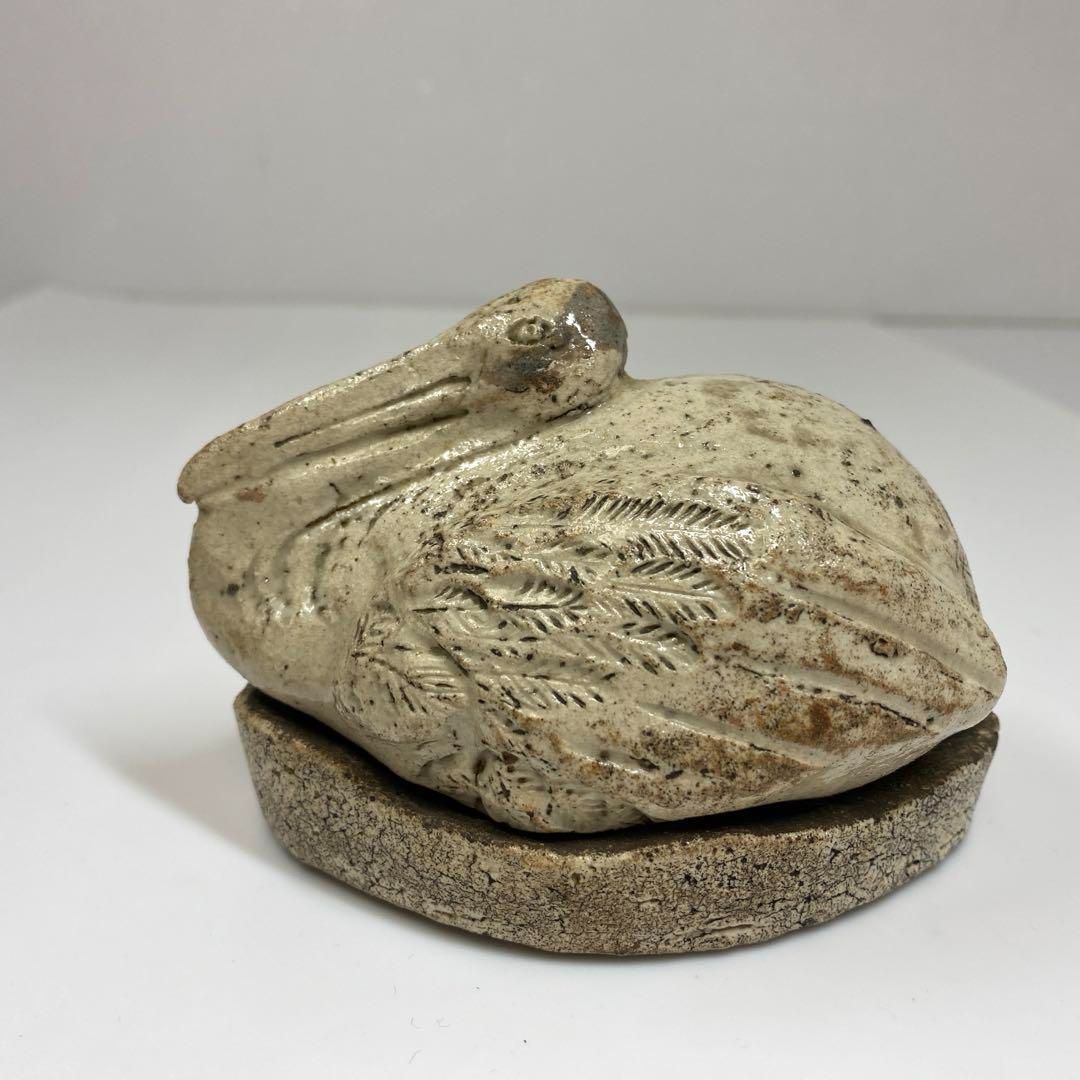 萬延元年献上品 古志野鶴香合