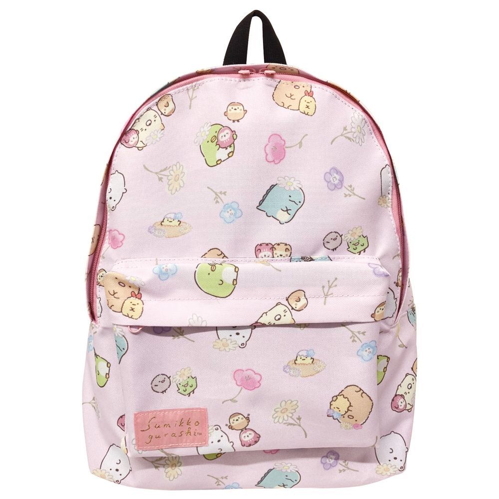 ピンク  キャラクター ジュニアデイパック キャラクター ジュニア デイパック リュック リュックサック バックパック ナップザック キャラ すみっコぐらし かわいい キッズ 子供 すみっこ 