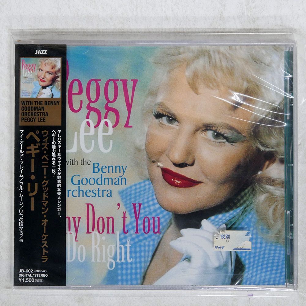 輸入盤 PEGGY LEE WITH THE BENNY GOODMAN ORCHESTRA/WHY DON'T