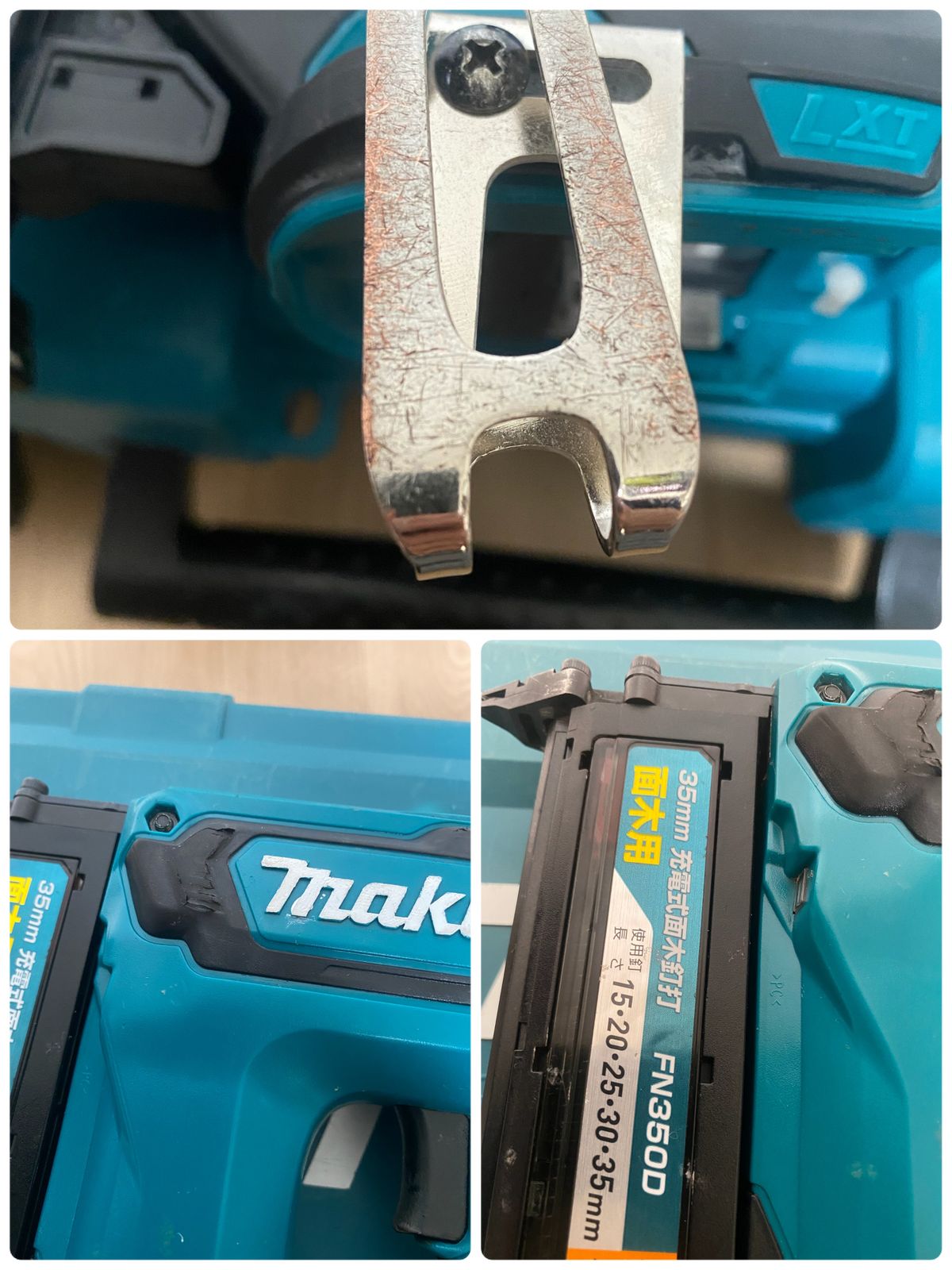 ☆正常動作保証中古品 Makita マキタ 18V FN350D 充電式面木釘打機