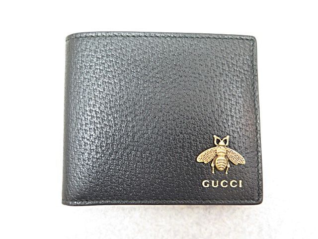GUCCI グッチ アルマニエ ビー 二つ折り札入れ 財布 523664