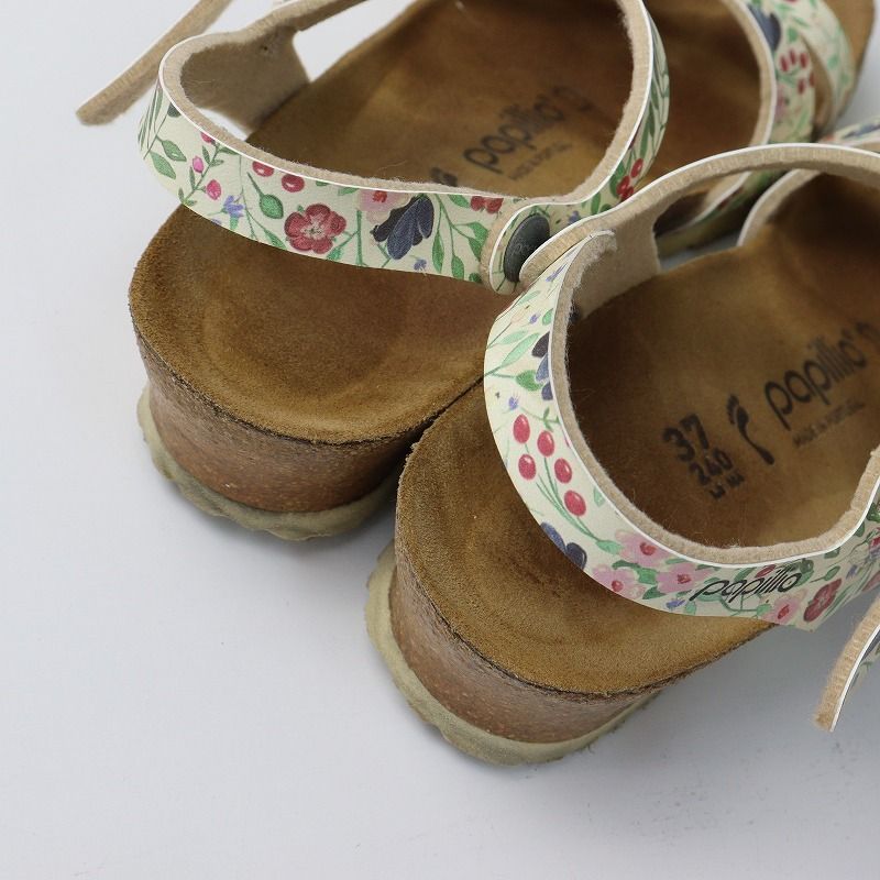 ビルケンシュトック BIRKENSTOCK パピリオ papillio ラナ LANA コンフォートサンダル 24cm/クリーム 花柄【2400014061482】  - メルカリ