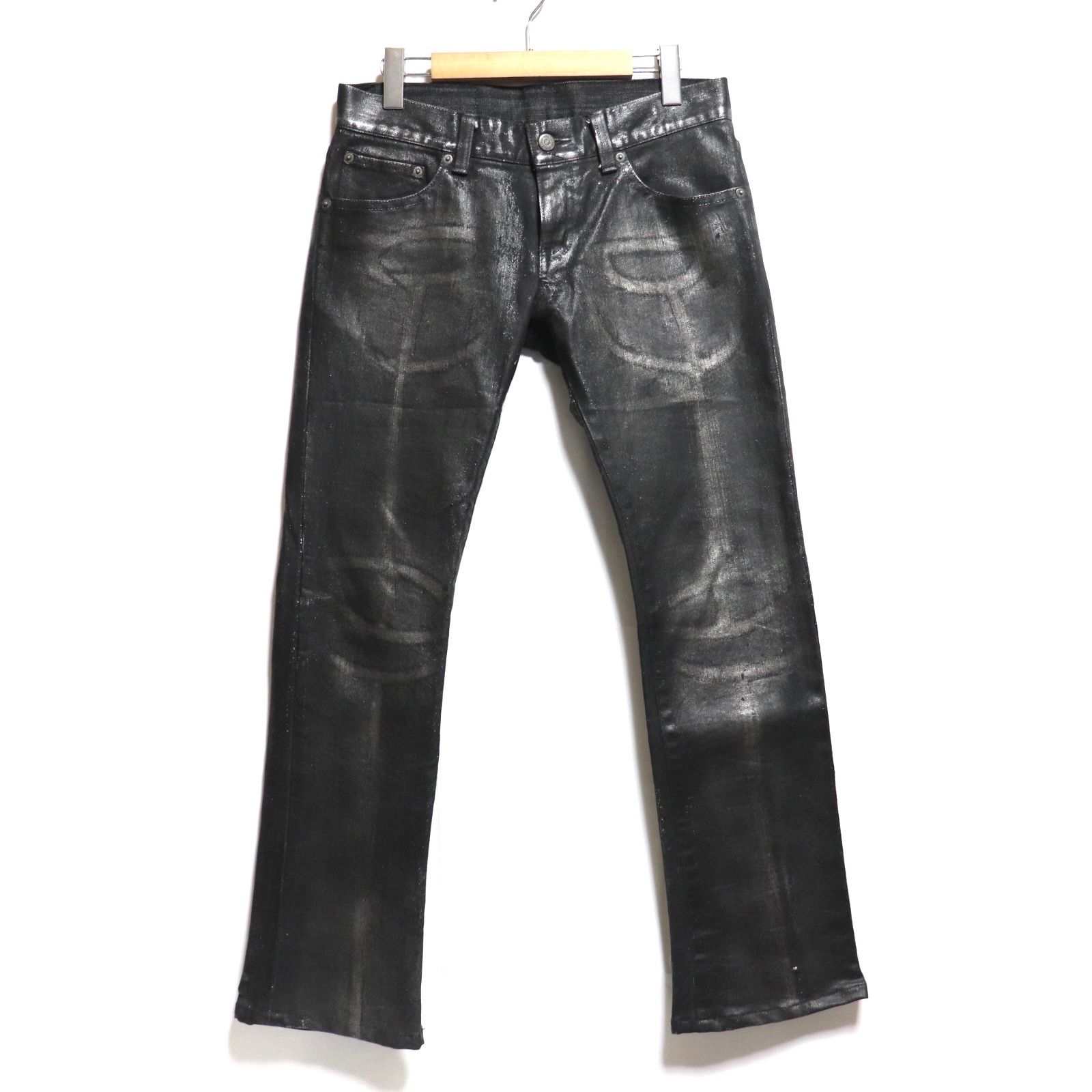 新品 tornado mart コーティング デニム カーゴパンツ フレア M