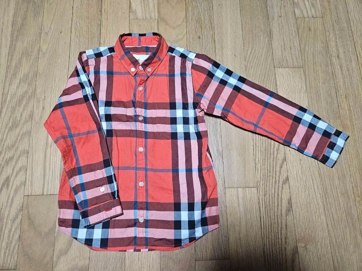 BURBERRY バーバリー キッズ ロングスリーブサザン レッドチェック 7Y122