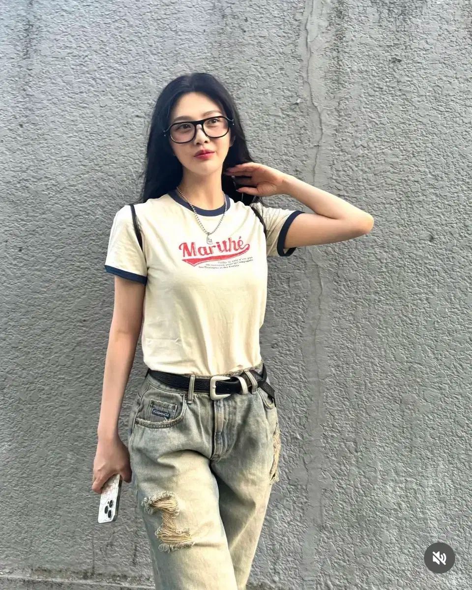 Marithe Francois Girbaud CLASSIC LOGO 女優コ・ユンジョン着用 韩国Marithe Francois Girbaud 】 新款女款短款RM149 🔥 编号