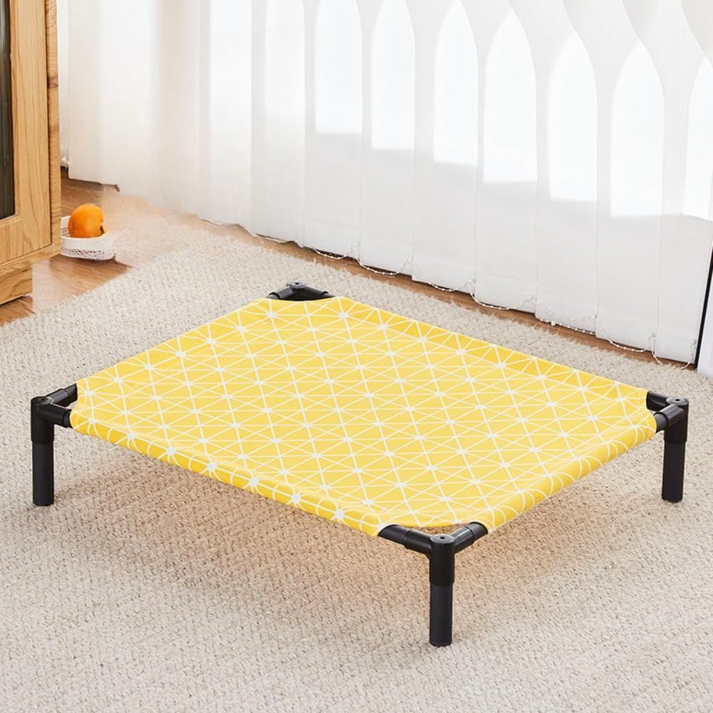 犬用ベッド 噛んでも破れない 小型犬 耐噛み 脚付きコット型 鉄