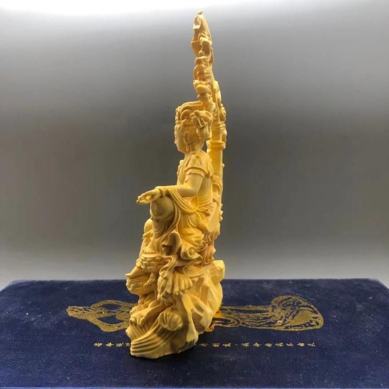 関羽 置物 開運 仏像 七福神 高級天然木彫り 工芸品 極細工 美術品