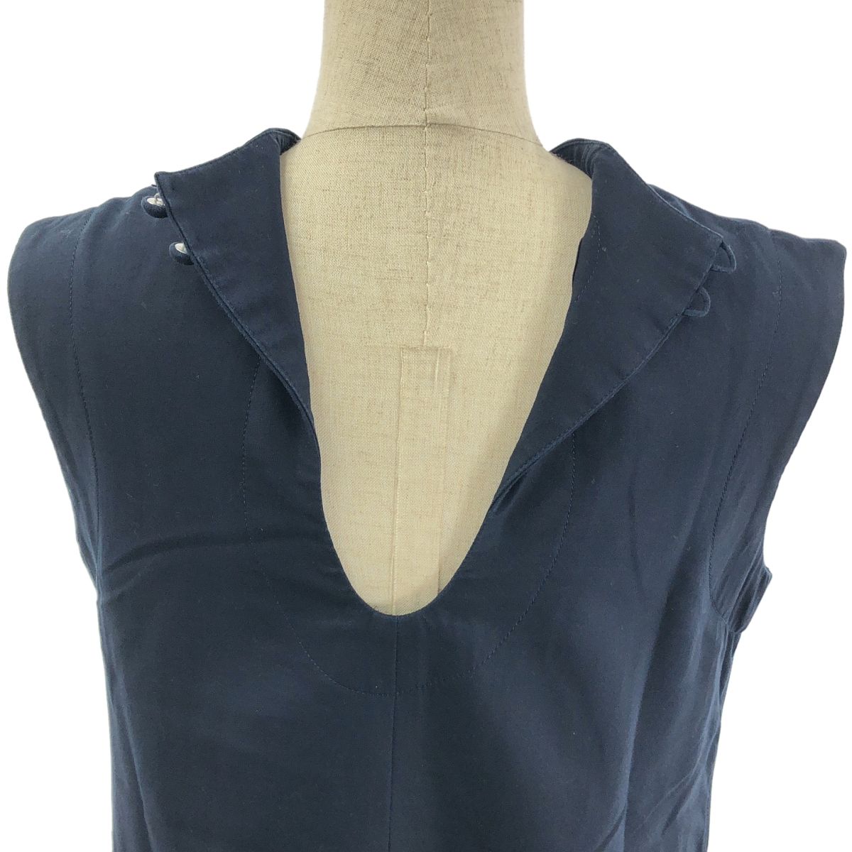 Mame Kurogouchi コットンダブル クロス スリーブレスドレス Mame Kurogouchi】 Cotton Jersey Sleeveless Dress – ONENESS