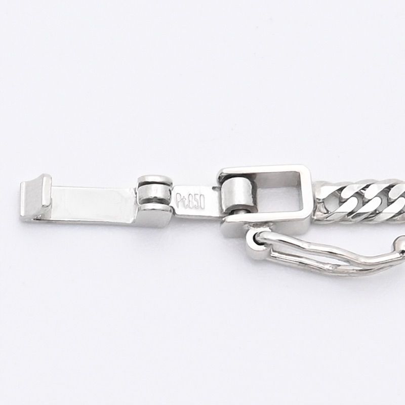PT850(プラチナ) 喜平ネックレス 6面カットダブル 11.3g 60cm 新品 