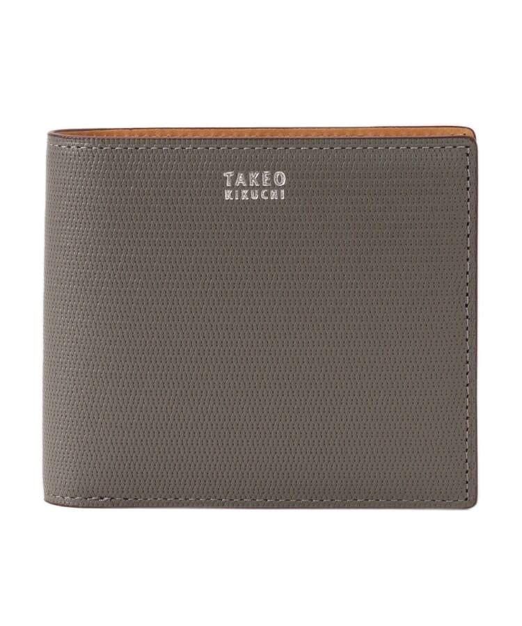 タケオキクチ 財布 ミニメッシュ レザー 2つ折り財布 07001520 メンズ ダークグレー 513 00 ダークグレー 513 00