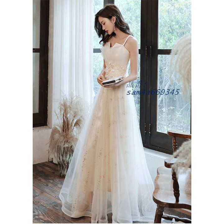 ワンピース ドレス イブニングドレス バッグレースアップ ロング丈 レディース 春夏 Aライン 体型カバー セレモニー 細見え 秋冬 メッシュ am4a669345 DECORATOM_COM_BR