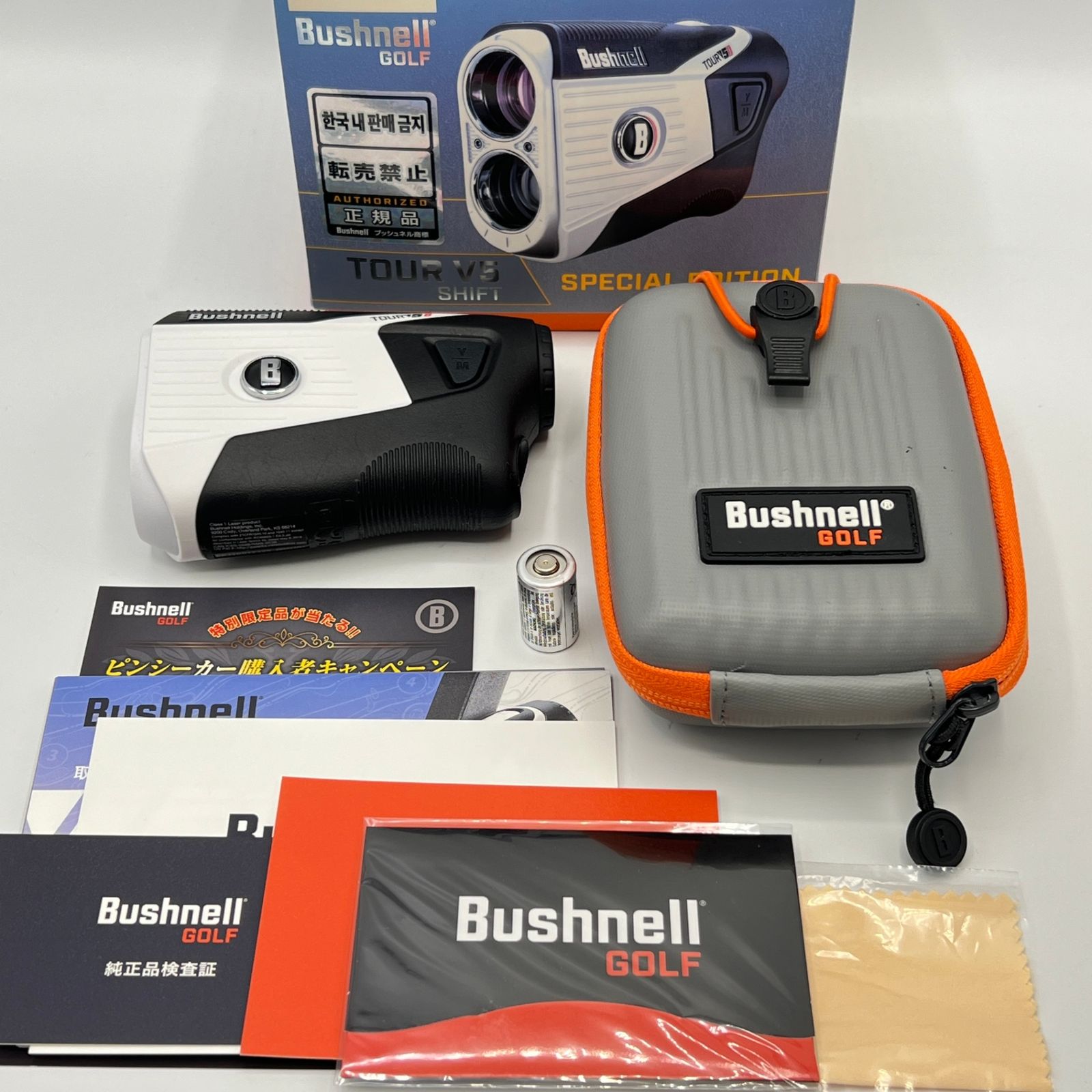 Bushnell PINSEEKER TOUR V5 SHIFT SLIM JOLT スノーホワイト ゴルフ用レーザー距離計 ブッシュネル ピンシーカーツアー V5 シフトスリムジョルト 本体